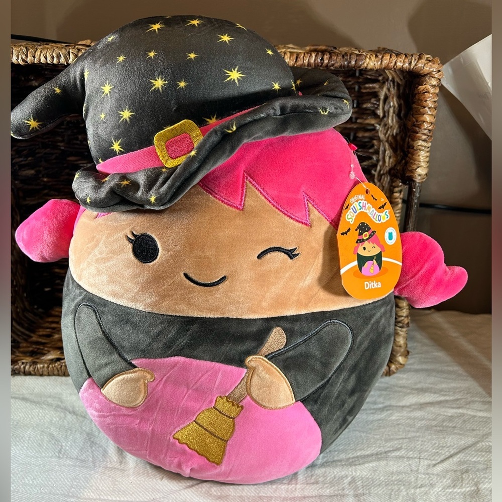 Squishmallow Ditka 12” Winking Witch Girl